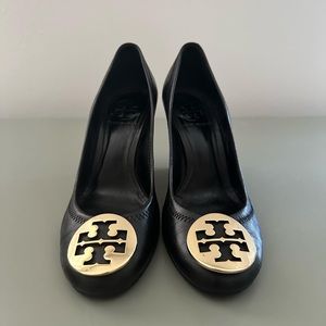 Tory Burch Black Wedge Heels